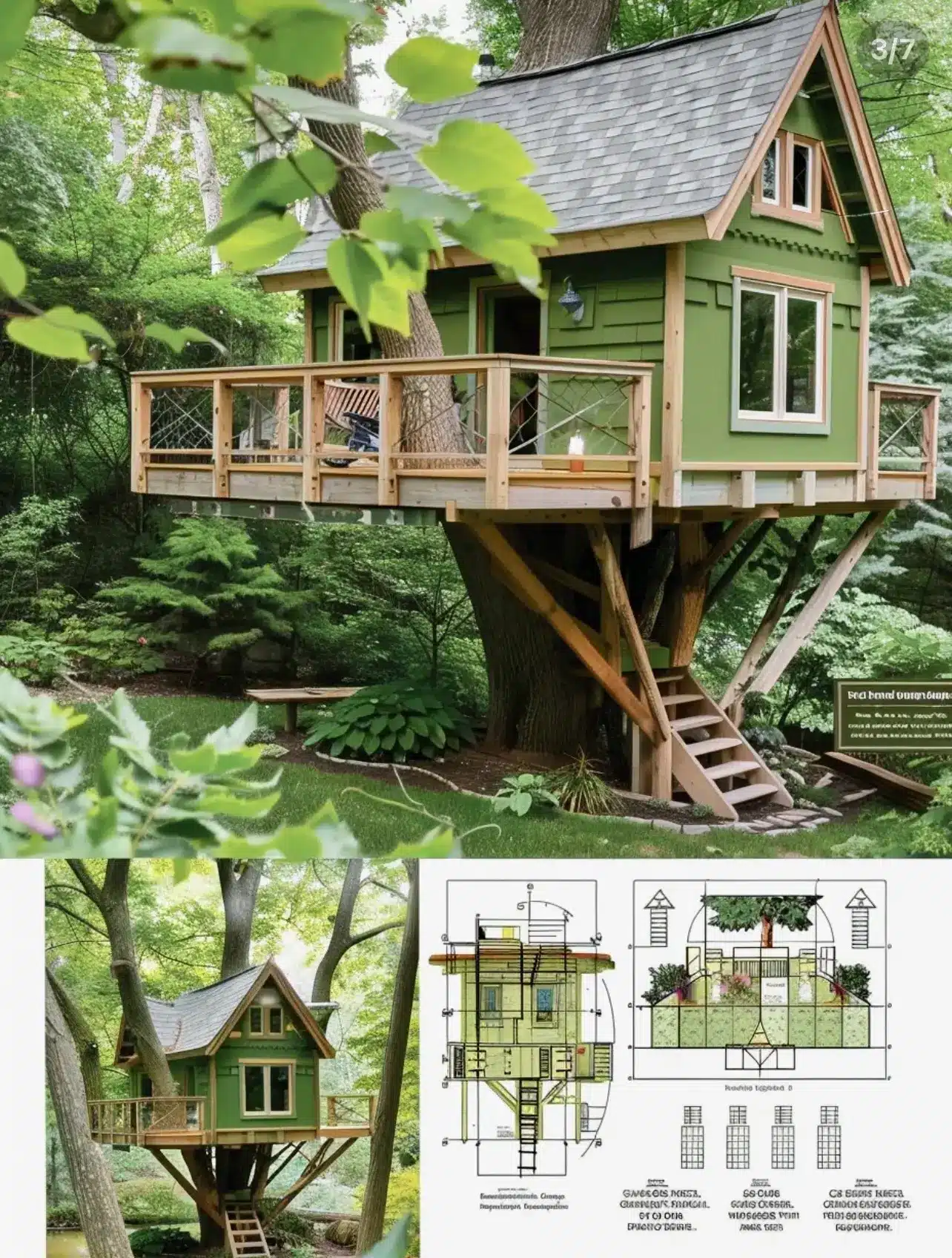 Planos de la casa del árbol 2