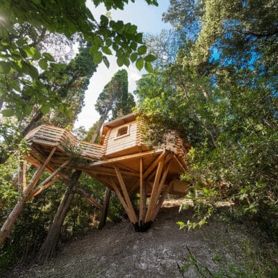 Baumhäuser im Jurtenstil 2