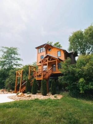 La tour Timber Tower Overlook-Hocking Hills, Ohio